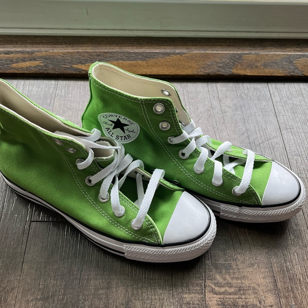 Green Hightop Converse